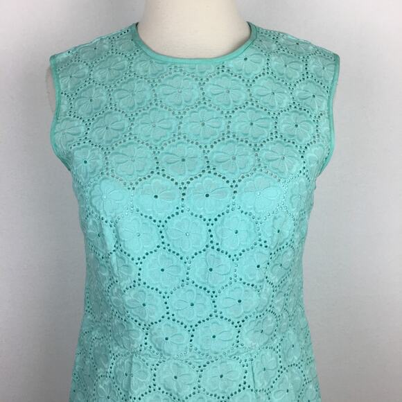 Nanette Lepore Mint Embroidered Lace Sheath Dress size 4 - Picture 2 of 6